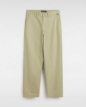 Beige Vans Authentic Chino Baggy Men Pants | VN6374201