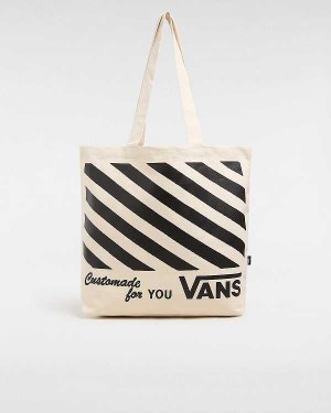 Beige Vans Box Logo Unisex Tote Bag | VN4780396