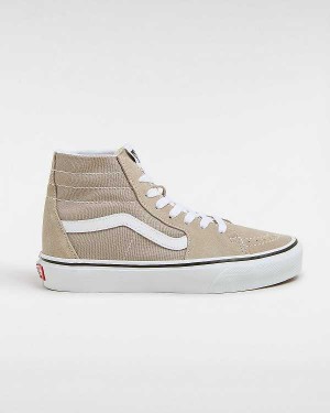 Beige Vans Sk8-Hi Tapered Men Sneakers | VN7503169