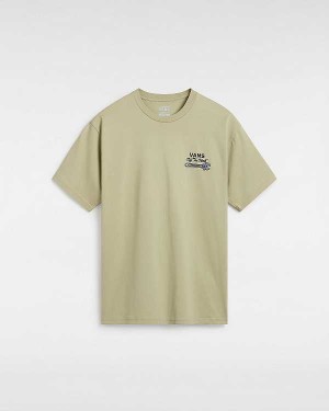 Beige Vans Wrenched Men T Shirts | VN5392681