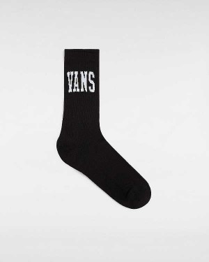 Black Vans Arched Crew (1 Pair) Unisex Socks | VN2385471