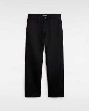 Black Vans Authentic Chino Slim Men Pants | VN6980253