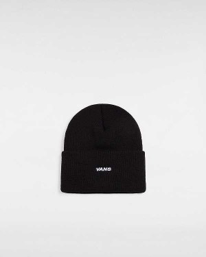 Black Vans Bagley Tall Cuff Unisex Beanie | VN4603791