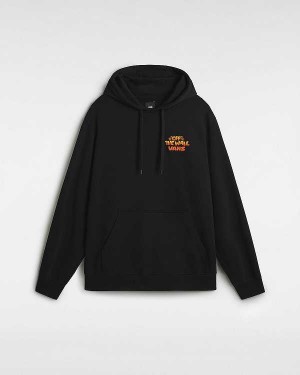 Black Vans Bouya Men Hoodie | VN0846351