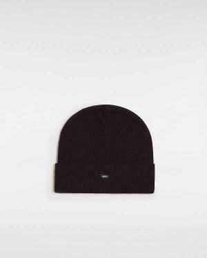 Black Vans Check Tall Cuff Unisex Beanie | VN6912750