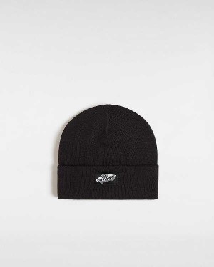 Black Vans Classic Tall Cuff Unisex Beanie | VN8209514