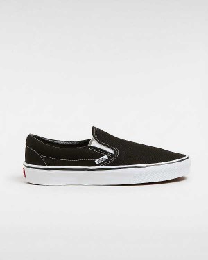 Black Vans Classic Women Slip On Shoes | VN2805379