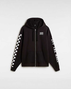 Black Vans Extra Fun Oversized Women Hoodie | VN1258490