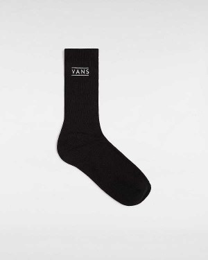 Black Vans Half Box Crew (1 Pair) Unisex Socks | VN8902145