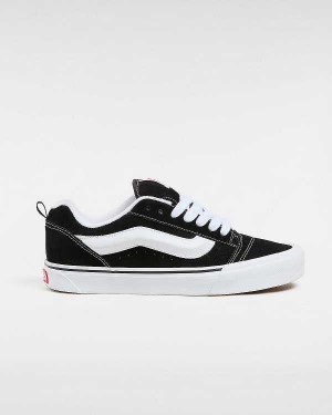 Black Vans Knu Skool Men Skate Shoes | VN7631980