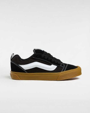 Black Vans Knu Skool Men Sneakers | VN6285094