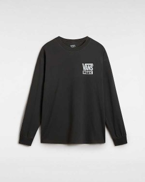 Black Vans MTE Brain Storms Study Long Sleeve Men T Shirts | VN9145378