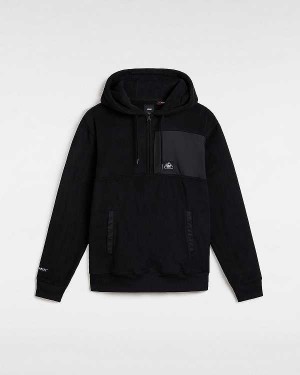 Black Vans MTE Polartec Men Hoodie | VN4372105