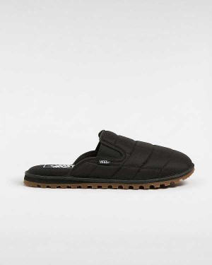 Black Vans MTE Quilted Mountain Men Mules | VN9834106