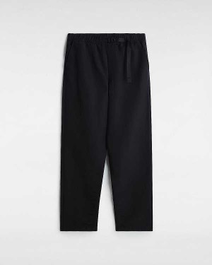 Black Vans MTE Range Nylon Loose Tapered Men Pants | VN8916435