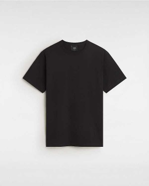 Black Vans Off The Wall II Men T Shirts | VN7043862