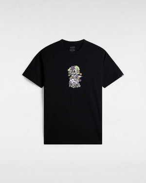 Black Vans Prankster Men T Shirts | VN6297504