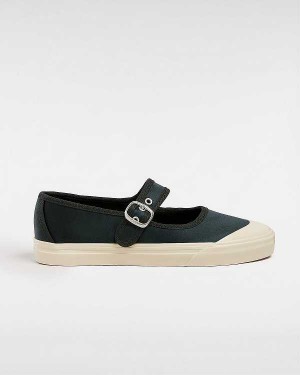 Black Vans Premium Lo Pro Satin Men Mary Janes | VN2197384