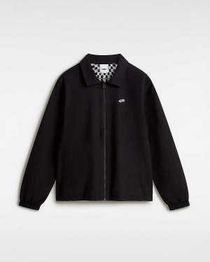 Black Vans Premium Reversible Station Men Jacket | VN4795620