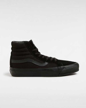 Black Vans Premium Sk8-Hi 38 Women Sneakers | VN8923715