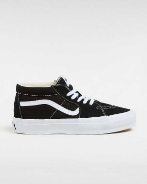 Black Vans Premium Sk8-Mid 83 Women Sneakers | VN6751809