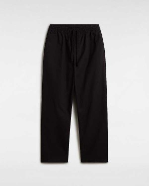 Black Vans Range Baggy Tapered Elastic Waist Men Pants | VN9728430