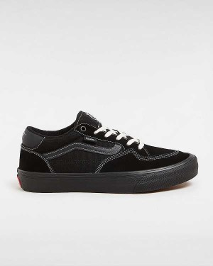 Black Vans Rowan Men Sneakers | VN5073482