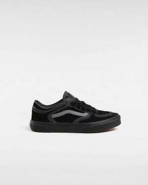 Black Vans Rowley Classic (8-14 Years) Kids' Sneakers | VN7356481