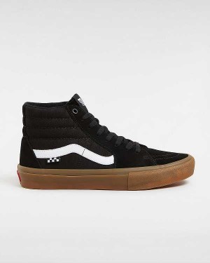 Black Vans Sk8-Hi Men Skate Shoes | VN1950864