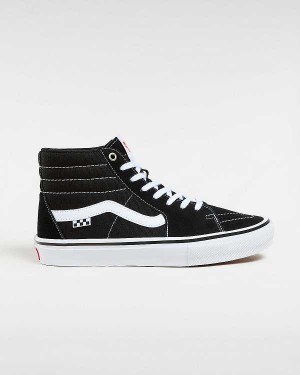 Black Vans Sk8-Hi Men Skate Shoes | VN8359146