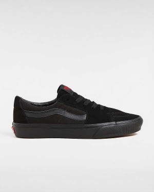 Black Vans Sk8-Low Women Sneakers | VN3958216