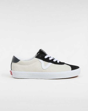 Black Vans Sport Low Suede Men Sneakers | VN4896702