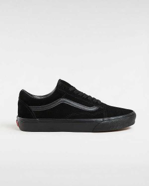 Black Vans Suede Old Skool Men Sneakers | VN5726840