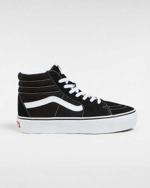 Black Vans Suede Sk8-Hi Platform 2.0 Women Sneakers | VN7358642