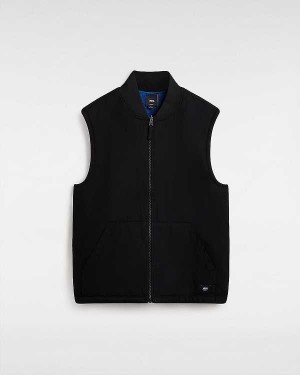 Black Vans Talbot Reversible Men Vest | VN3824961