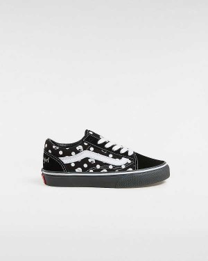 Black Vans Vans X Papergirl Old Skool (4-8 Years) Kids' Sneakers | VN0587962