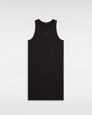 Black Vans Varsity Tank Women Dress | VN6489753