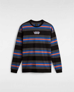 Black Vans Wilton Long Sleeve Knit Men Shirts | VN2634708