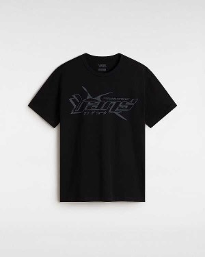 Black Vans Y2V Women T Shirts | VN1264059