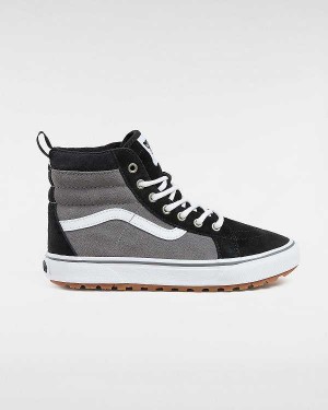 Black / Grey Vans MTE Sk8-Hi (8-14 years) Kids' Sneakers | VN0837612