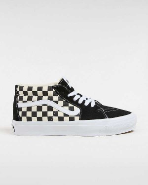 Black / White Vans Premium Sk8-Mid 83 Men Sneakers | VN7340159