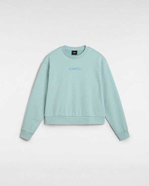 Blue Vans Essential Relaxed Fit Women Sweatshirt | VN3127485