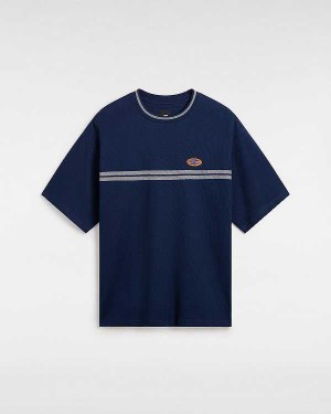 Blue Vans Galen Knit Men T Shirts | VN6821059