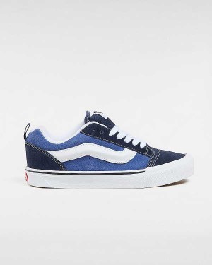 Blue Vans Knu Skool Men Skate Shoes | VN0789142