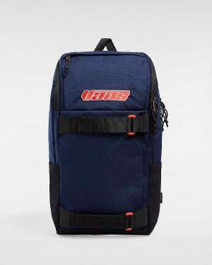 Blue Vans Obstacle Unisex Backpacks | VN2839617