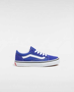 Blue Vans Old Skool (4-8 Years) Kids' Sneakers | VN2031586