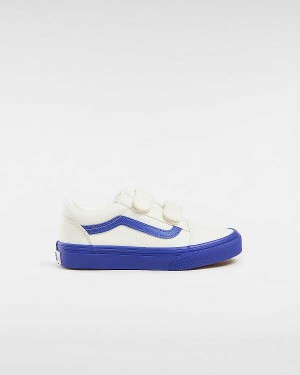 Blue Vans Old Skool Hook And Loop (4-8 Years) Kids' Sneakers | VN3926145