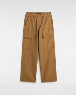 Brown Vans Arroyo Wide Leg Cargo Women Pants | VN2897130