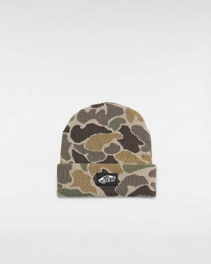 Brown Vans Classic Tall Cuff Unisex Beanie | VN0568249