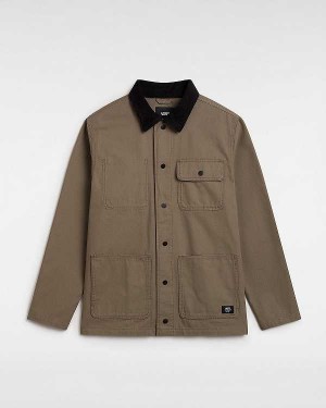 Brown Vans Drill Chore Men Jacket | VN3715920